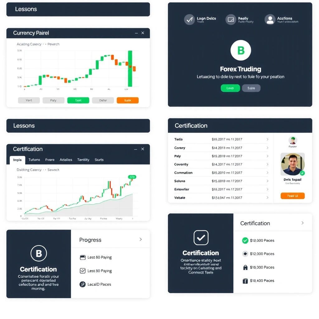 Forex Academy training interface