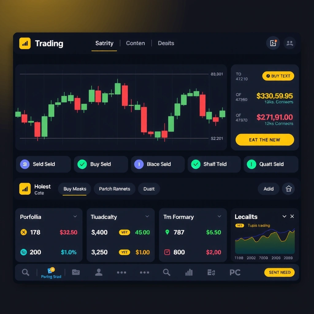 Trading game interface